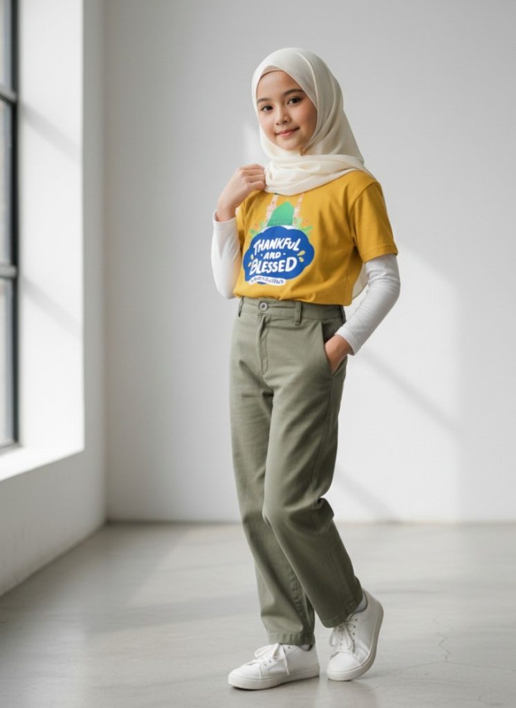 kaos anak muslim alhamdulillah
