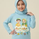 kaos anak muslim ramadan bulan mulia dan kebersamaan cewek